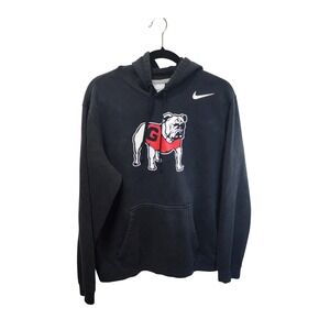 Nike Georgia Bulldogs Vintage Long Sleeve Hoodie Sweatshirt Mens Large NCAA